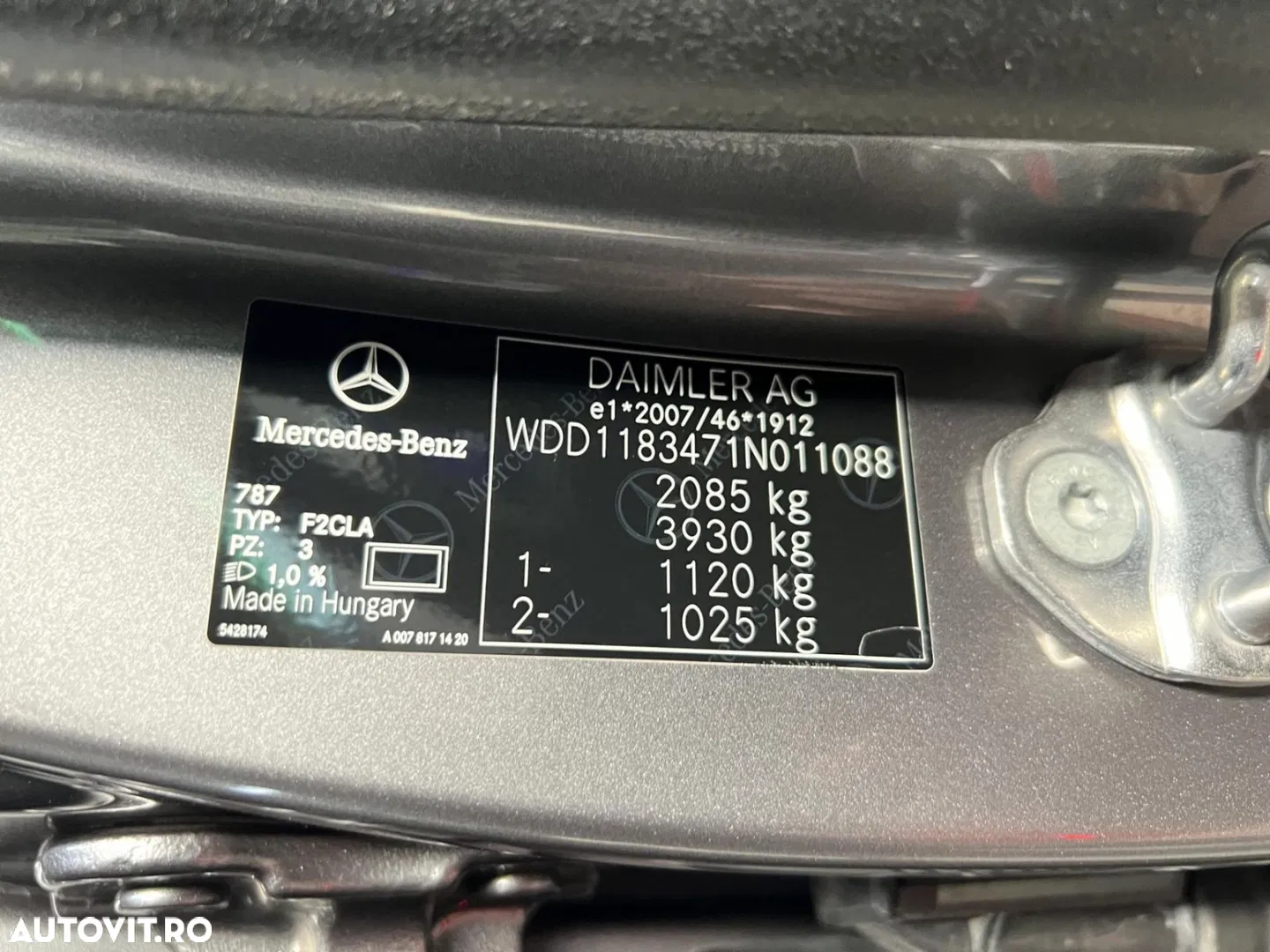 2019 Mercedes-Benz CLA 250 4MATIC 7G-DCT AMG Line, photograph 8