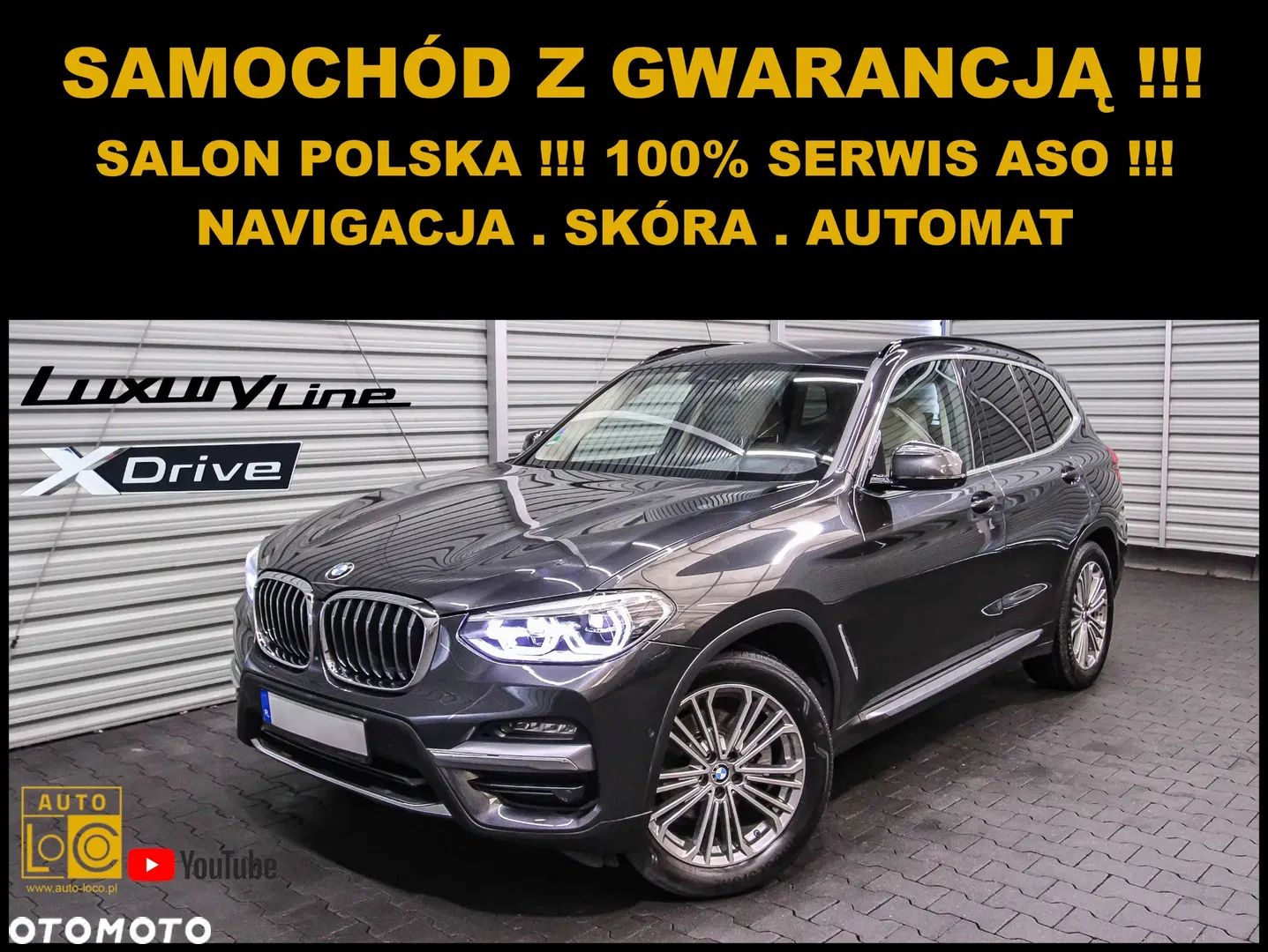 2020 BMW X3 xDrive20i Luxury Line, photograph 1
