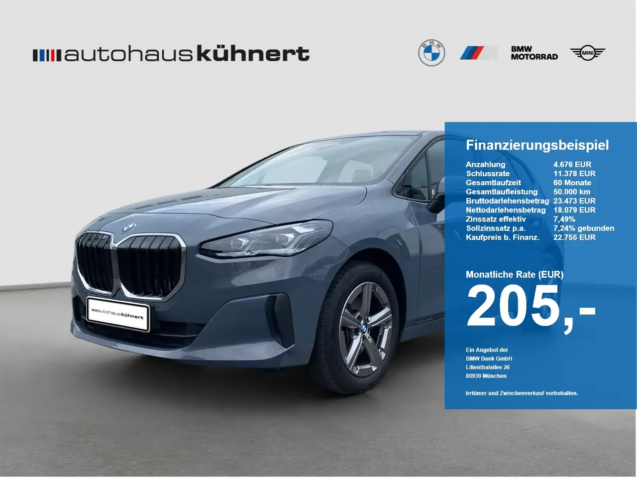 BMW 218 218i Active Tourer LED SpurAss AHK Navi ParkAss — photo 1 of 16