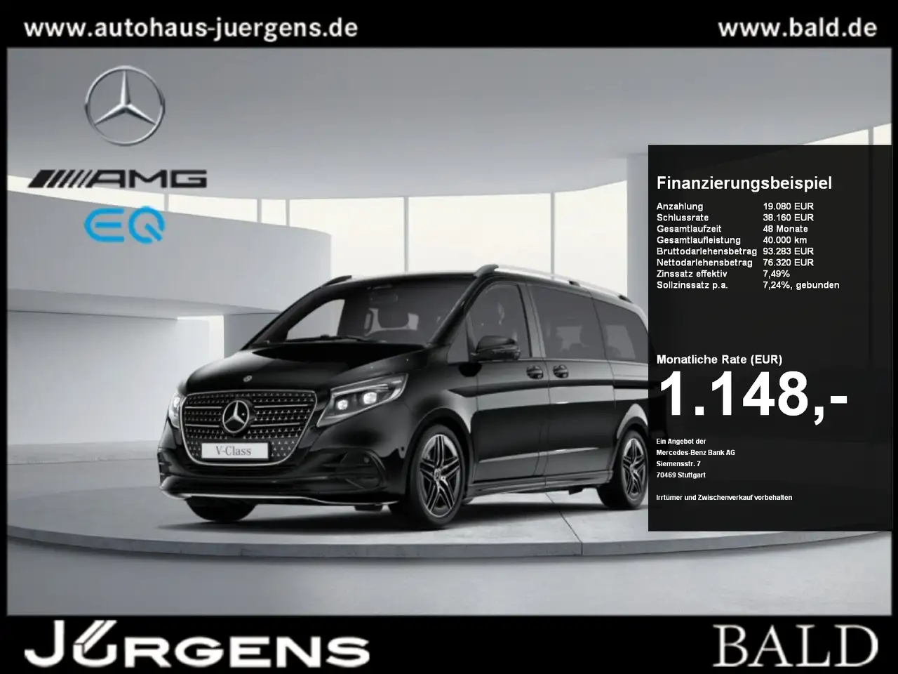 Mercedes-Benz V 300 d Avantgarde/lang/4x4/AMG/Pano/Standh/AHK — photo 1 of 10