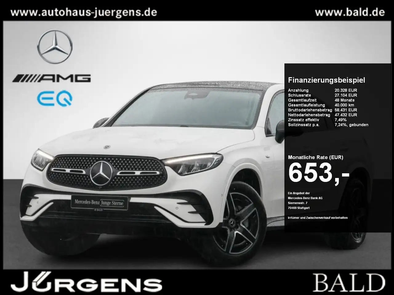 Mercedes-Benz GLC 300 de 4M Cp AMG-Sport/Pano/AHK/Night/360° — photo 1 of 21