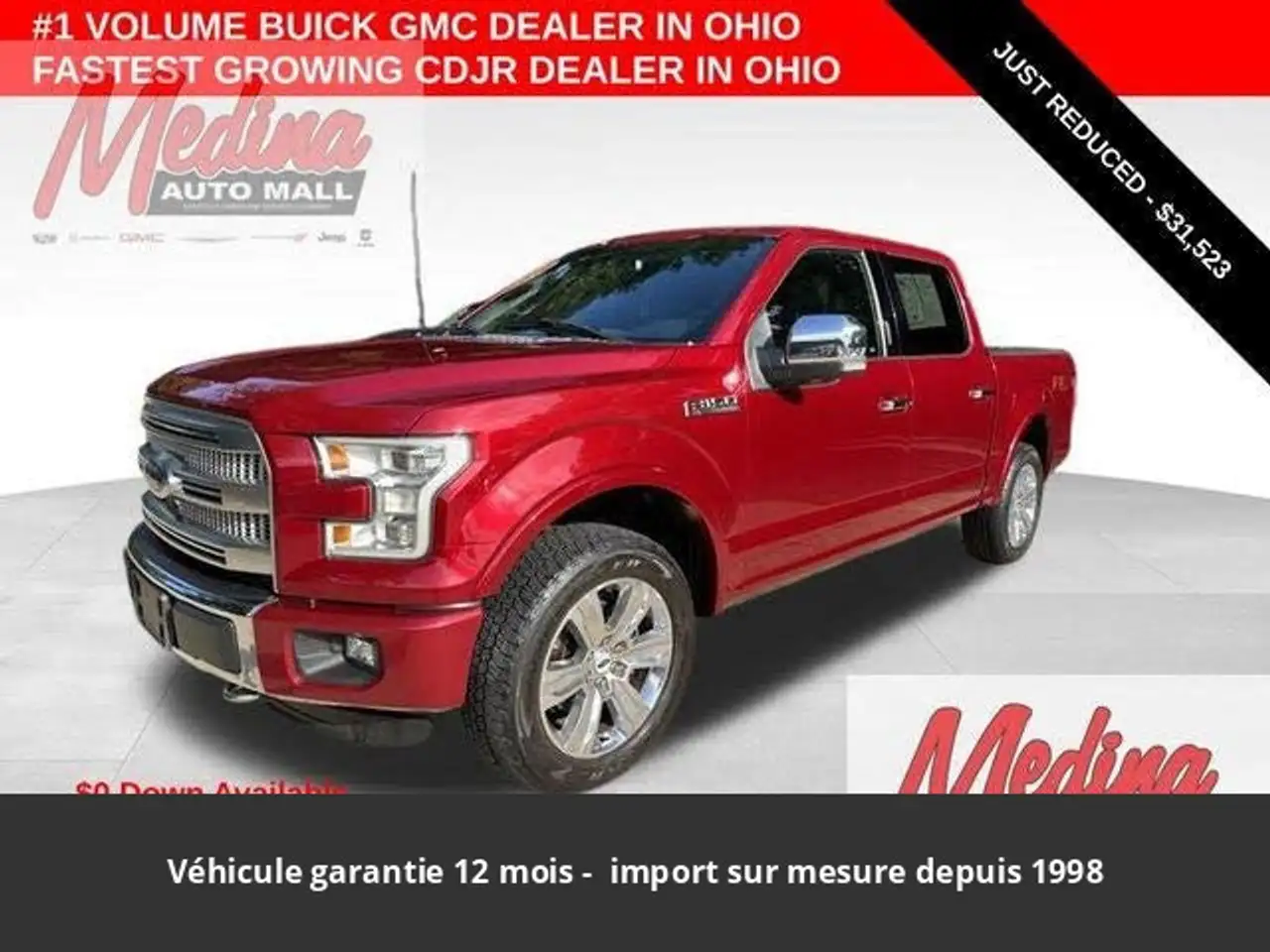 Ford Andra Lariat Ethanol 5.0L SuperCrew 4x4 Tout compris hors homologation 4500e — photo 1 of 15