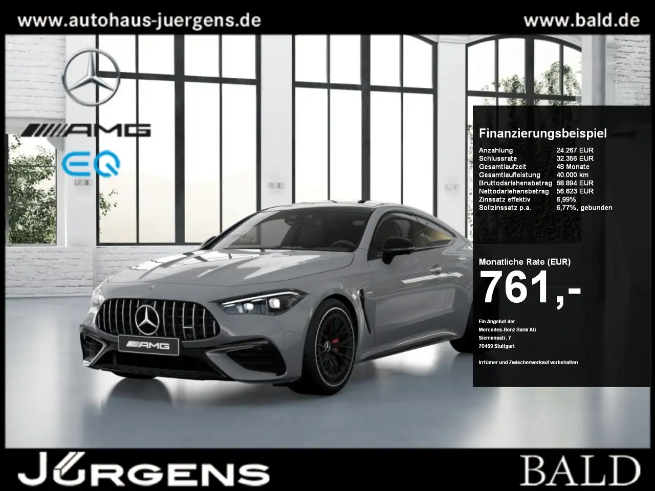 Mercedes-Benz CLE 53 AMG 4M+ Coupé Premium+/DYNAMIC+/VMax/20' — photo 1 of 10