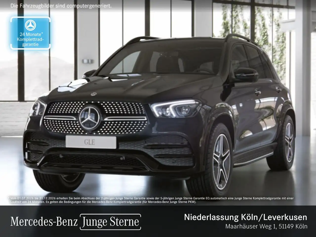 Mercedes-Benz GLE 350 de 4M AMG+NIGHT+PANO+360+AHK+LED+FAHRASS — photo 1 of 15