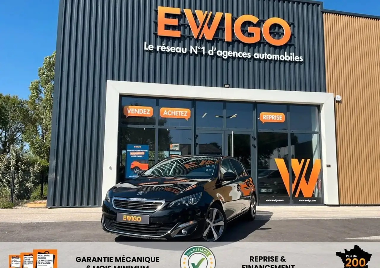 Peugeot 308 generation-ii 1.2 puretech 130ch feline bva toit panoramique radar av-ar distri ok — photo 1 of 30