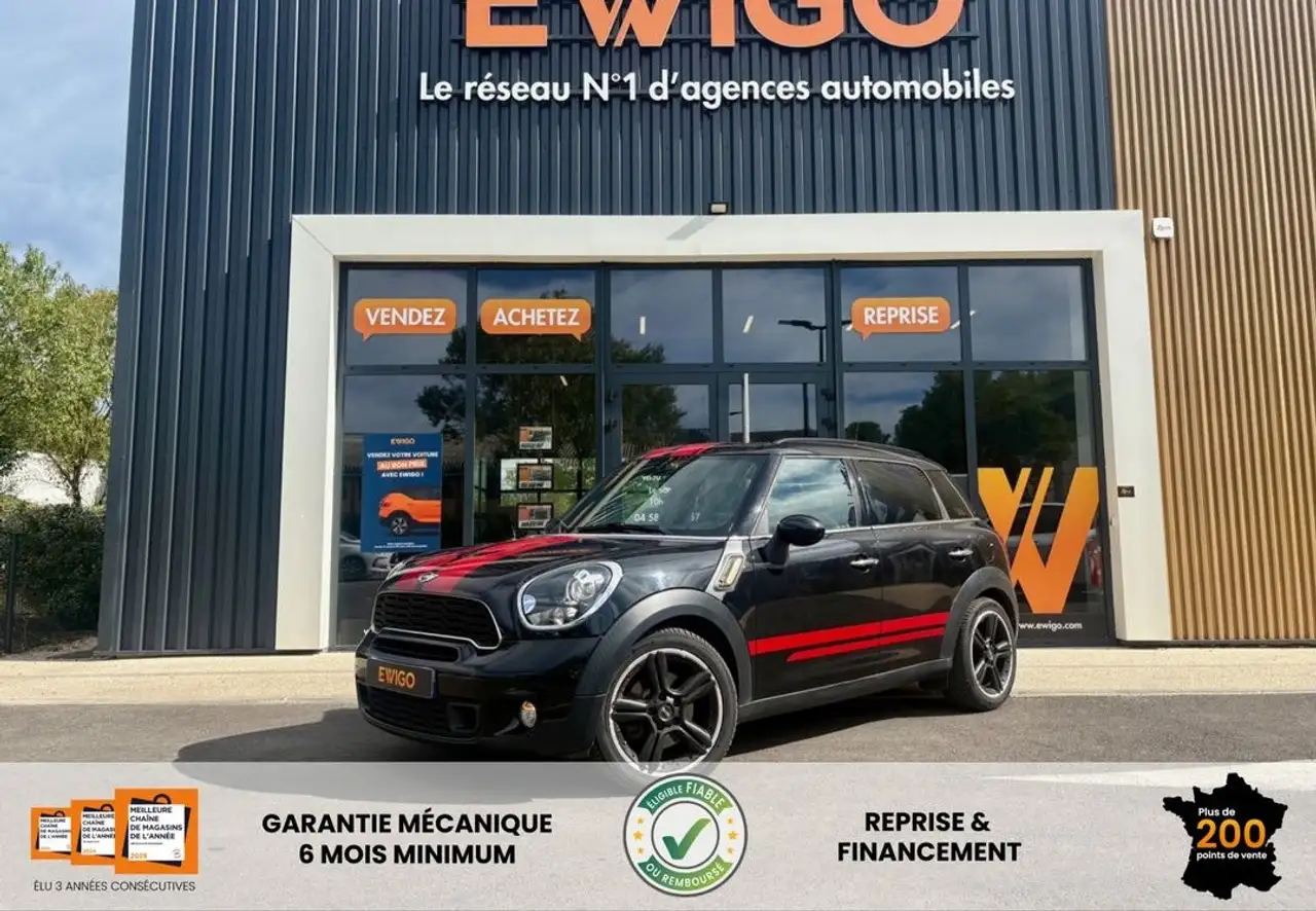 MINI Cooper Countryman 1.6 184ch COOPER S Pack Red Hot Chili BVA – Harman-Kardon RADAR AR SIEGES CHAUFFANTS — photo 1 of 30