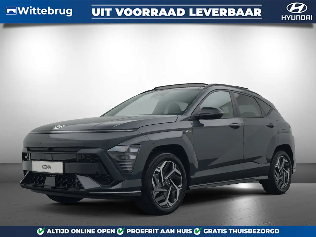 Hyundai KONA 1.6 GDI HEV N Line Sky Full Hybride Automaat met P — photo 1 of 40