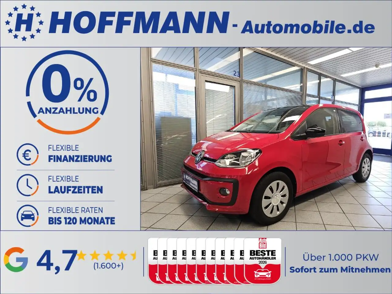 Volkswagen up! PDC,Sitzheizung,Klimatronik,Tempomat — photo 1 of 21