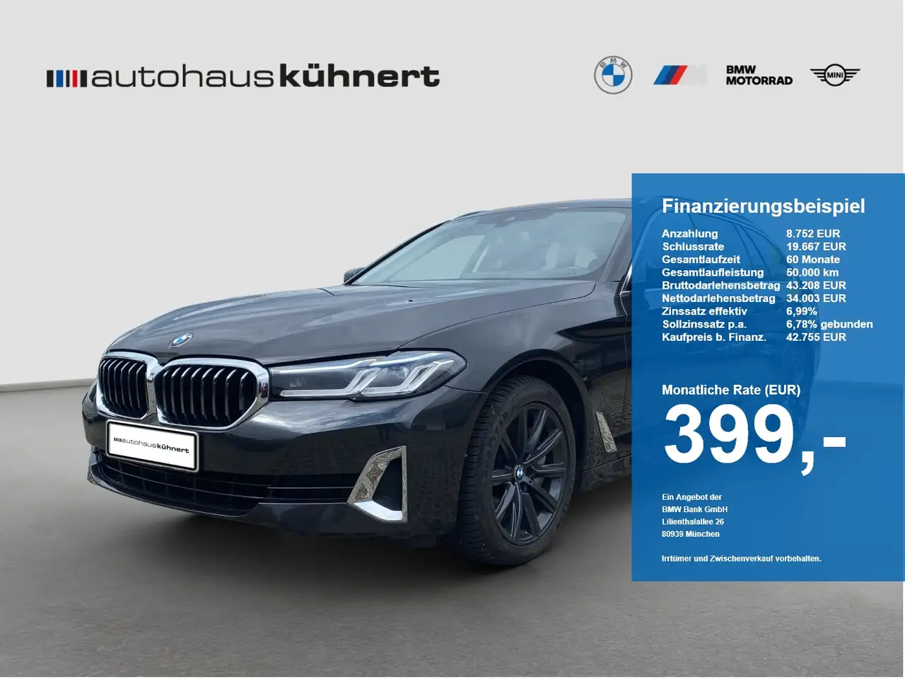 BMW 540 d xDrive Touring Luxury Line Laser Pano StHzg — photo 1 of 15