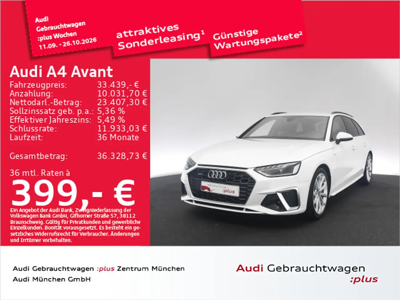 Audi A4 40 TFSI qu. S tronic 2x S line Navi+/ — photo 1 of 26