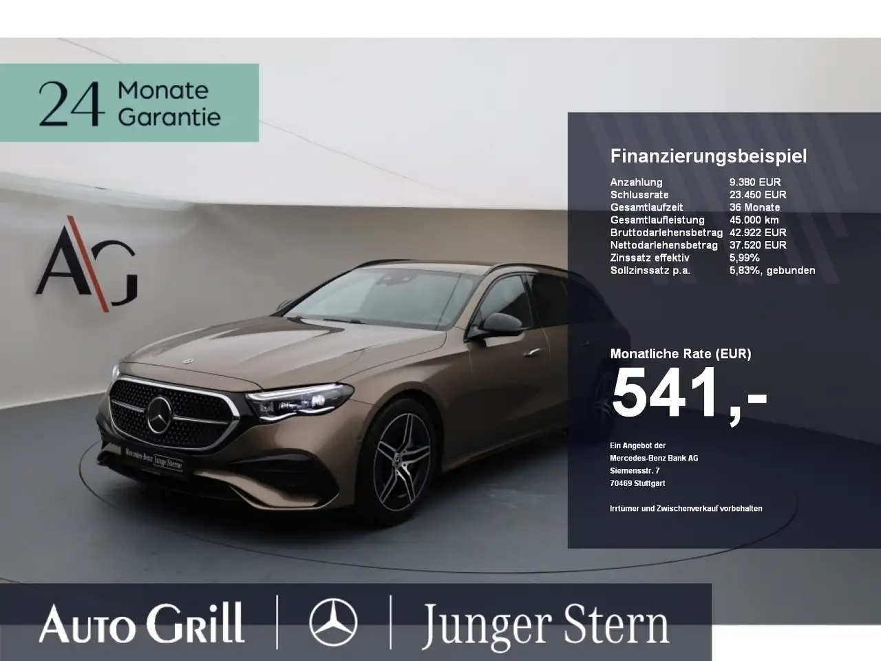 Mercedes-Benz E 220 T d AMG Night Edition Anhängevorrichtung — photo 1 of 23