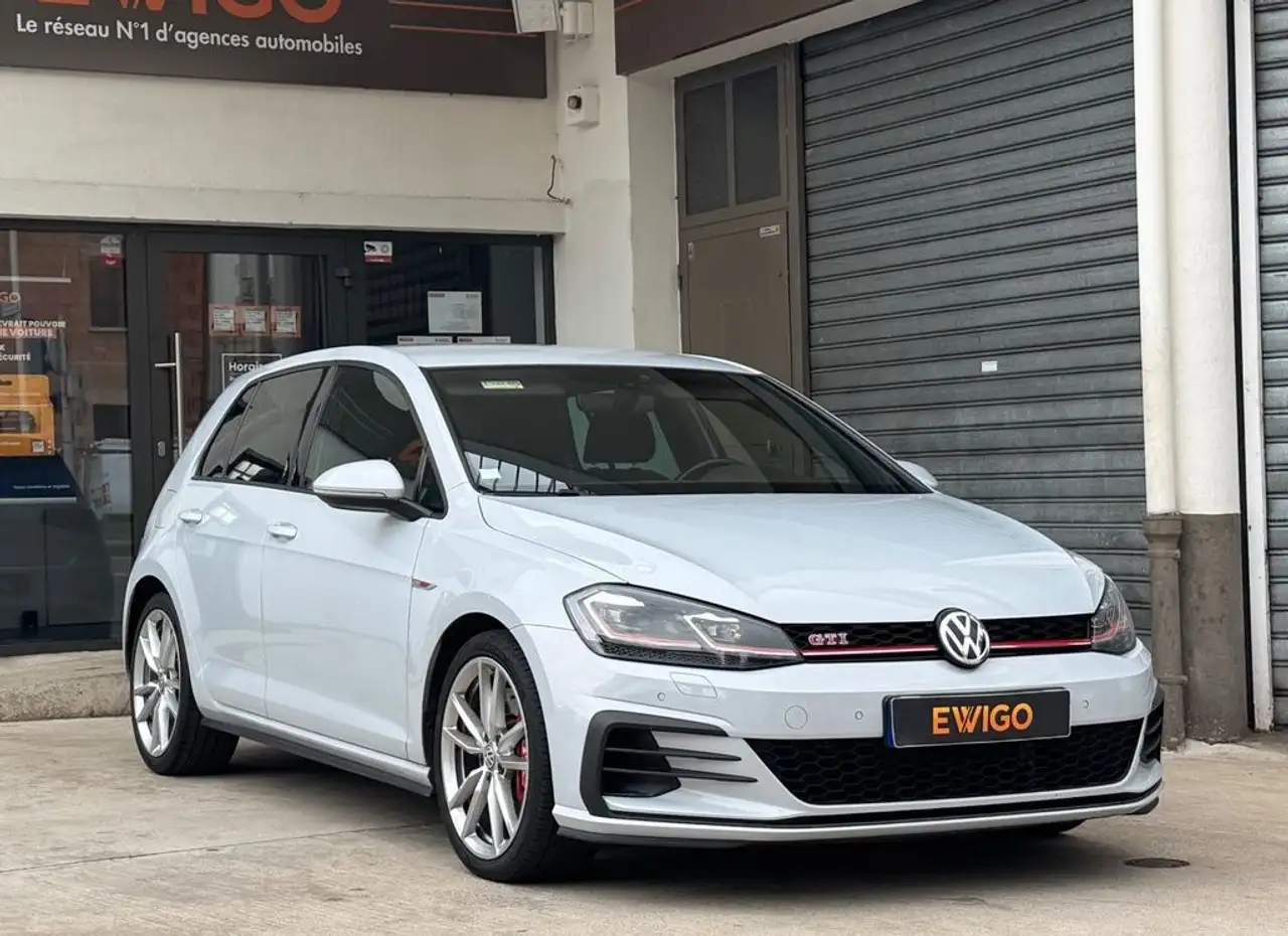 Volkswagen Golf 7 phase 2 gti performance 2.0 tsi 245 ch dsg7 silver white– acc + carplay demi ligne miltek — photo 1 of 30