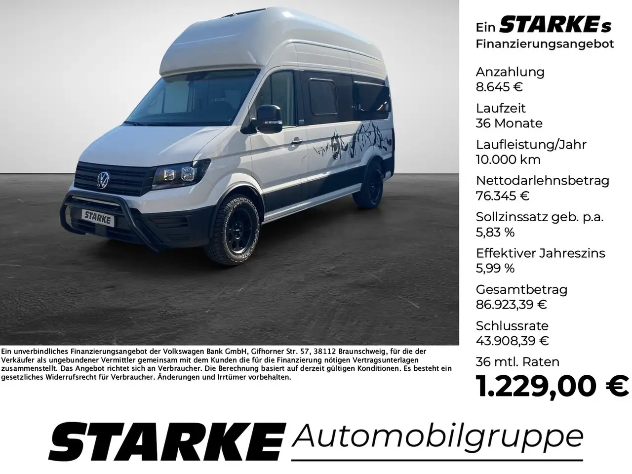 Volkswagen Crafter Grand California 600 2,0 TDI Autom. Delta 4x4, ... — photo 1 of 18
