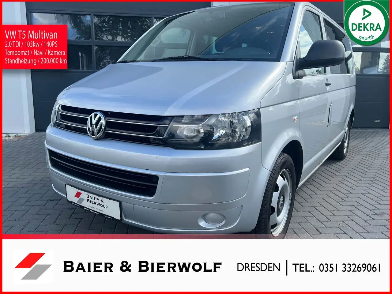 Volkswagen T5 Multivan 140 PS Klima Tempo Standh. Mufu Kam. — photo 1 of 23