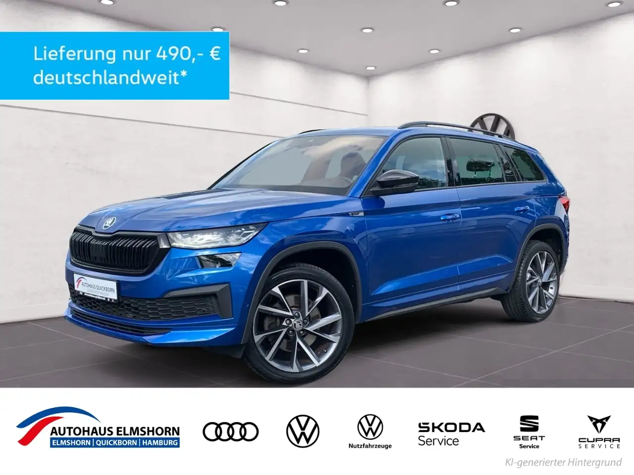 Skoda Kodiaq Sportline 2.0 TDI 4x4 AHK PANO APP NAVI KAMERA — photo 1 of 27