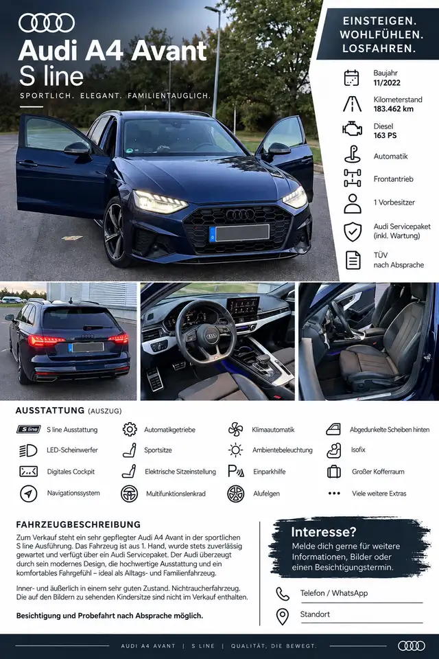 Audi A4 Avant 2.5 TDI multitronic — photo 1 of 10