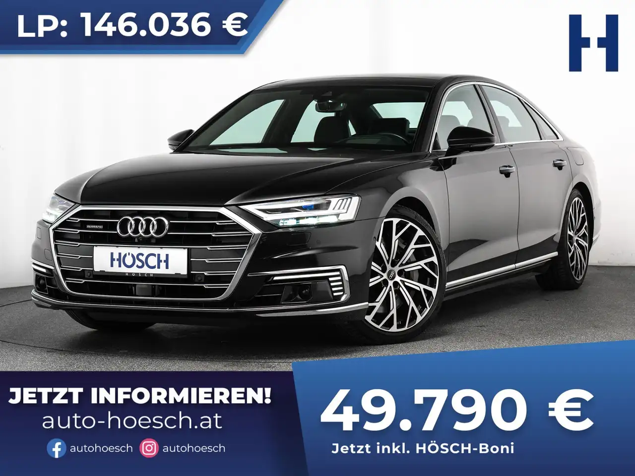 Audi A8 60 TFSI e quattro 21" HEAD-UP LASER PANO B&O +++ — photo 1 of 40