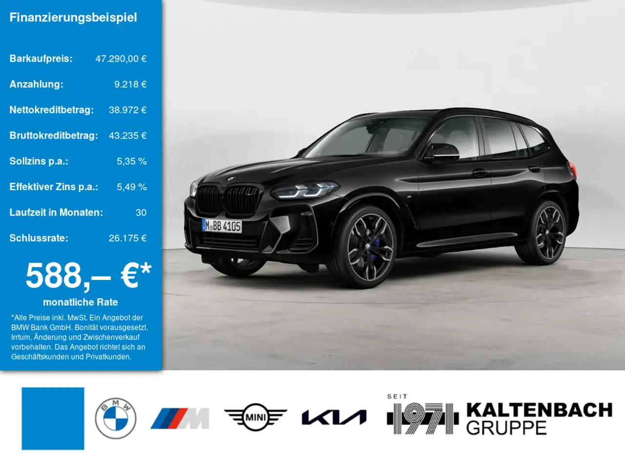 BMW X3 M 40d xDrive FACEL. PANO HUD 360° LASER LED — photo 1 of 6