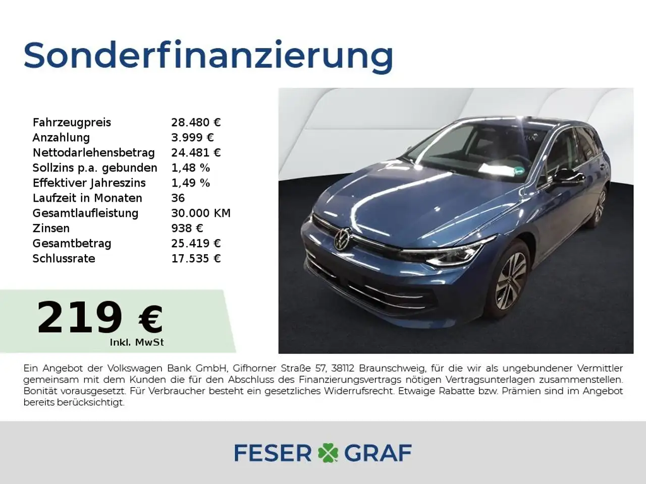 Volkswagen Golf ENERGY TDI DSG AHK LED+ Navi RFK SHZ LHZ — photo 1 of 9