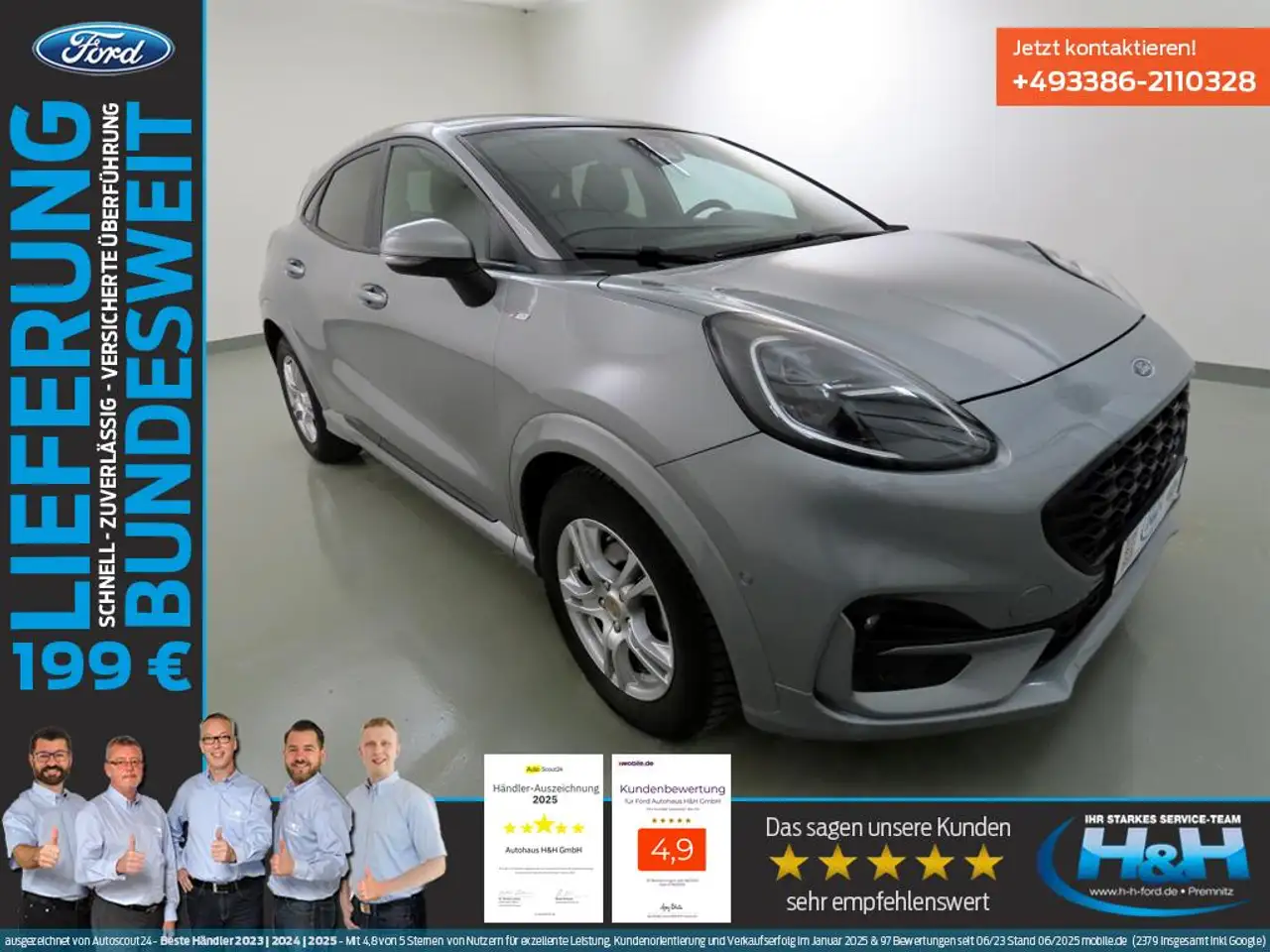 Ford Puma 1.0 M-Hybrid ST-Line X LED+ParkAss+Pano+AHK — photo 1 of 35