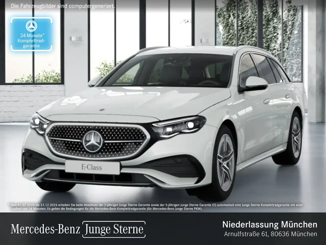 Mercedes-Benz E 300 de T 4M Hybrid AMG Fahrass 360° Distr. AHK — photo 1 of 23