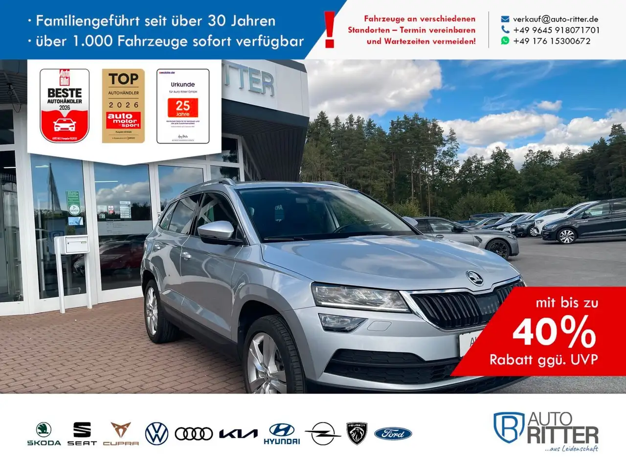 Skoda Karoq Style SHZ+CarPlay+RFK+LED+Tempomat — photo 1 of 15