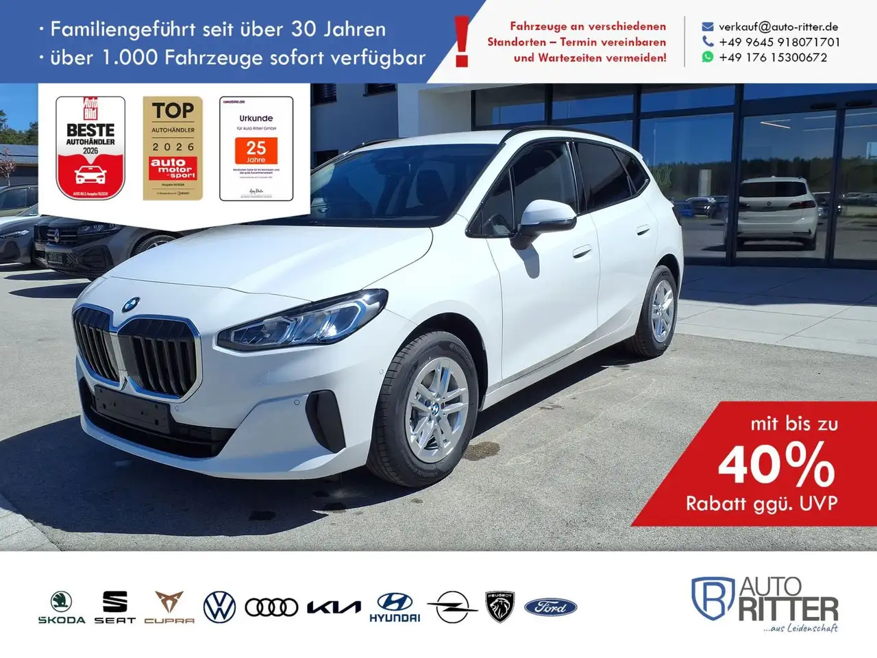 BMW 218 Active Tourer ACC|AHK|RFK|Carplay|Klima|... — photo 1 of 9