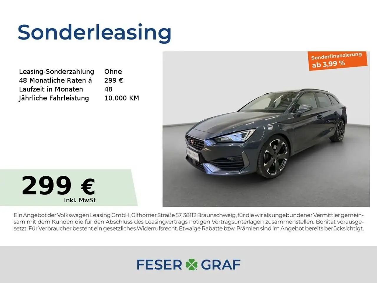 CUPRA Leon Sportstourer VZ 2.0 TSI DSG AHK*RFK*ACC*FUL — photo 1 of 17