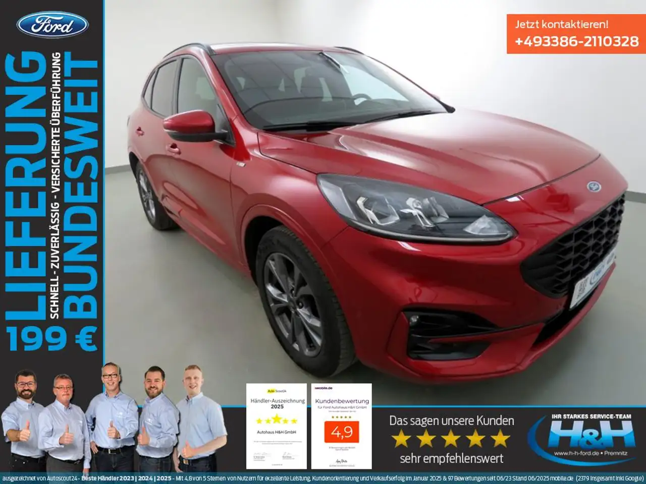 Ford Kuga 1.5 EcoBlue Aut ST-Line AHK+FahrAss+LenkHZ — photo 1 of 35