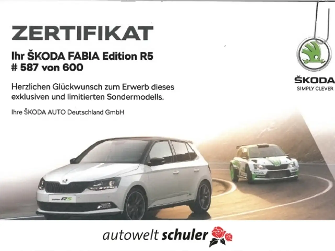 Skoda Fabia 1,4 TSI DSG Edition RS #587 von 600 — photo 1 of 3