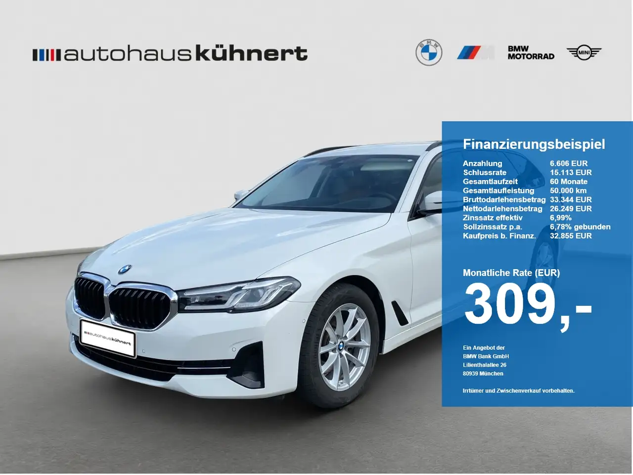 BMW 520 d xDrive Touring LED Luftfed. AHK HUD HiFi — photo 1 of 20