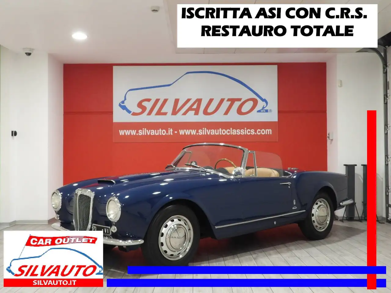 Lancia AURELIA B24 S CONVERTIBILE - CON HARD TOP – ISCRITTA ASI CON C.R.S. – RESTAURO TOTALE (1958) — photo 1 of 15