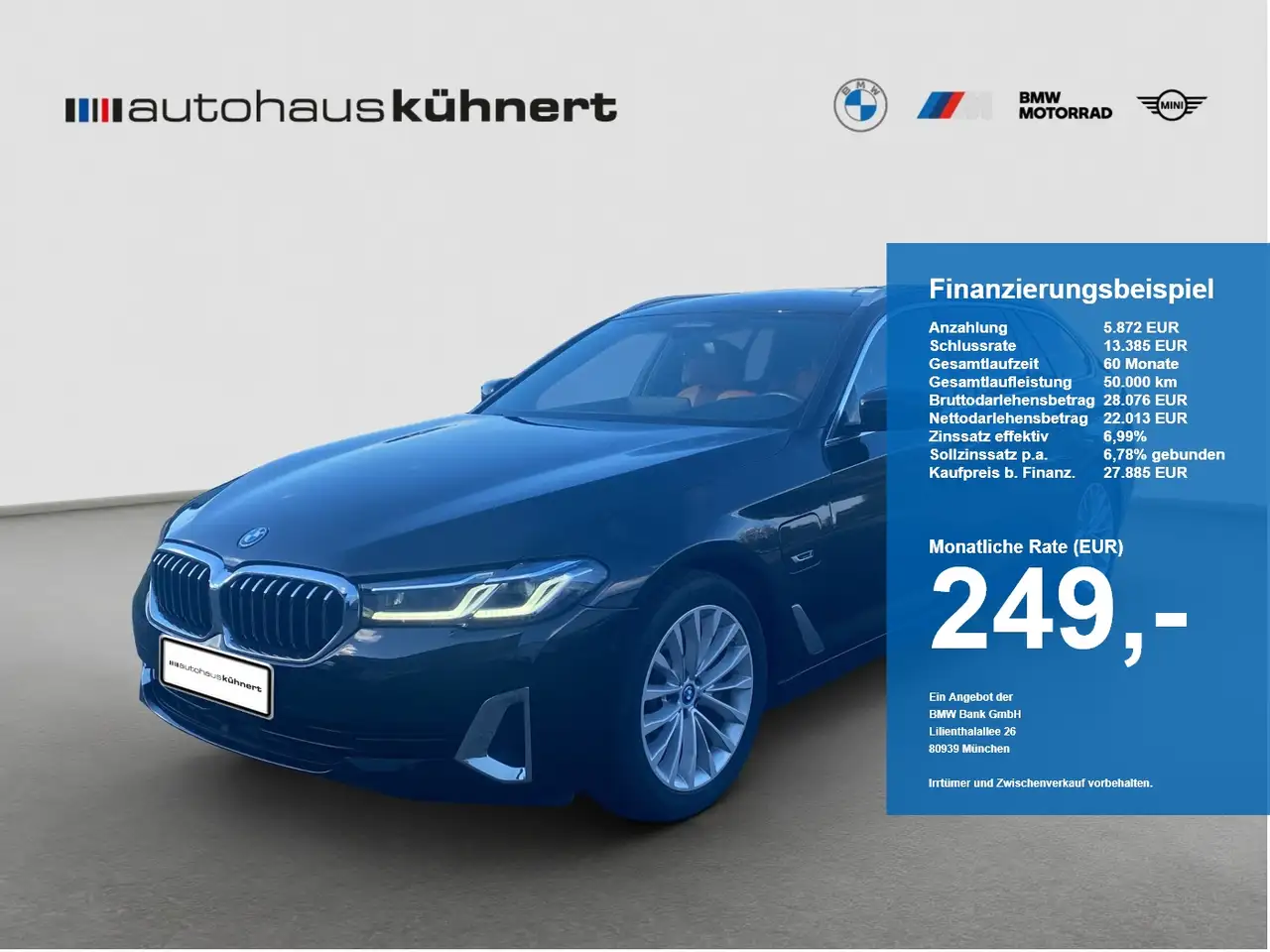 BMW 530 e Touring Aut. Luxury Line ACC Laser AHK — photo 1 of 15