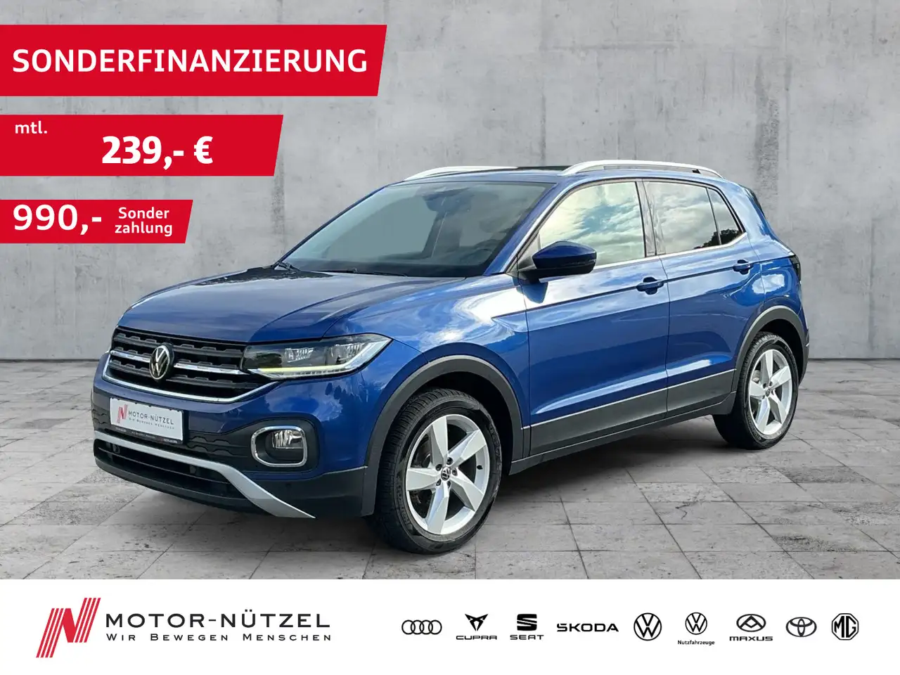 Volkswagen T-Cross 1.0TSI STYLE LED+APP+ACC+RFK+SHZ+DAB+17" — photo 1 of 22