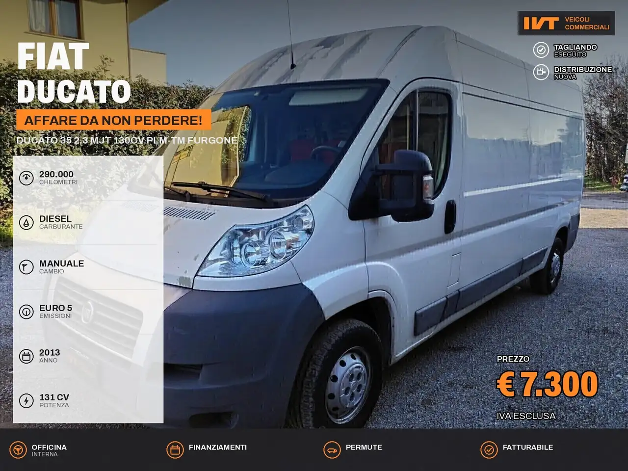 Fiat Ducato Ducato 35 2.3 MJT 130CV PLM-TM Furgone — photo 1 of 8