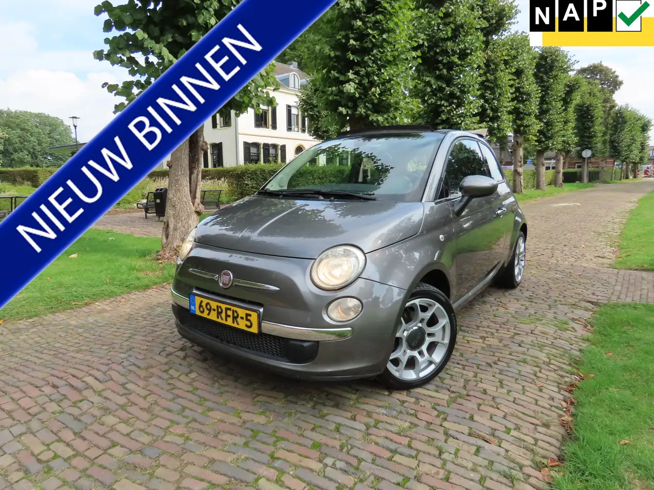 Fiat 500C 0.9 TwinAir Lounge Cabrio Automaat Airco Leer Pdc — photo 1 of 24