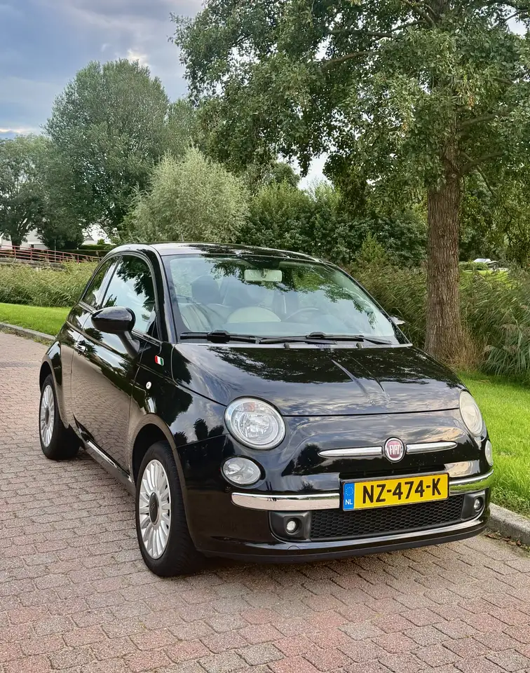 Fiat 500 1.2 Lounge 2010 Zwart | Airco | APK tot 4 Juli “27 — photo 1 of 20