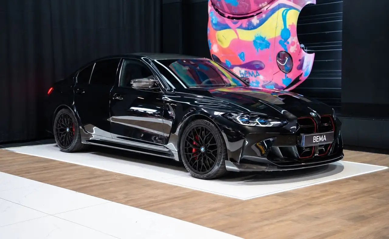 BMW M3 CS (G80) | Malus inclus Jantes 827M Black Freins Carbone-Céramique Phares Laser (icônes jaunes) — photo 1 of 15