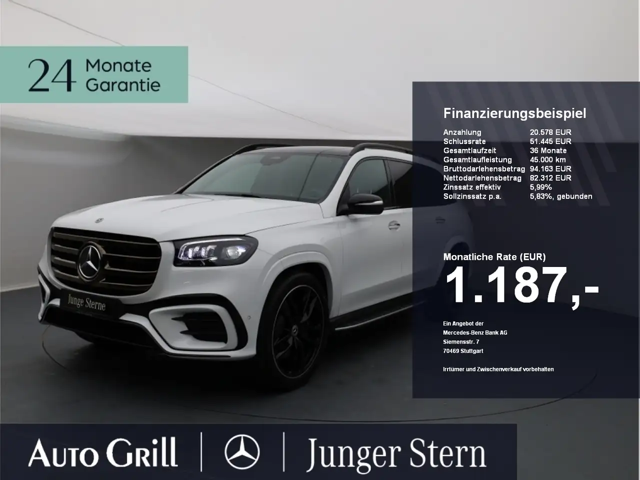 Mercedes-Benz GLS 450 d 4M manufaktur Edition Softcl AHK Nappa — photo 1 of 30