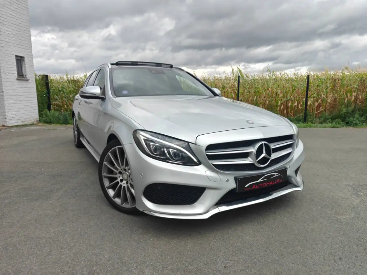 Mercedes-Benz C 200 C 200 d AMG LINE - AUTOMAAT - GPS/LEER/PANO/FULL LED - 12M GARANTIE — photo 1 of 15