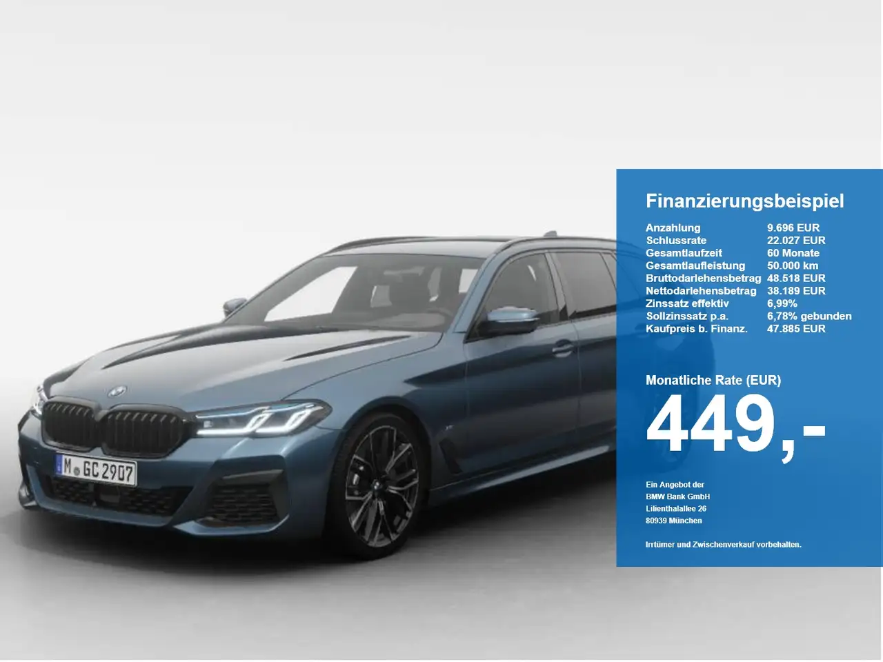 BMW 540 d xDrive Touring M-Sport Laser ACC AHK HUD 360 — photo 1 of 11