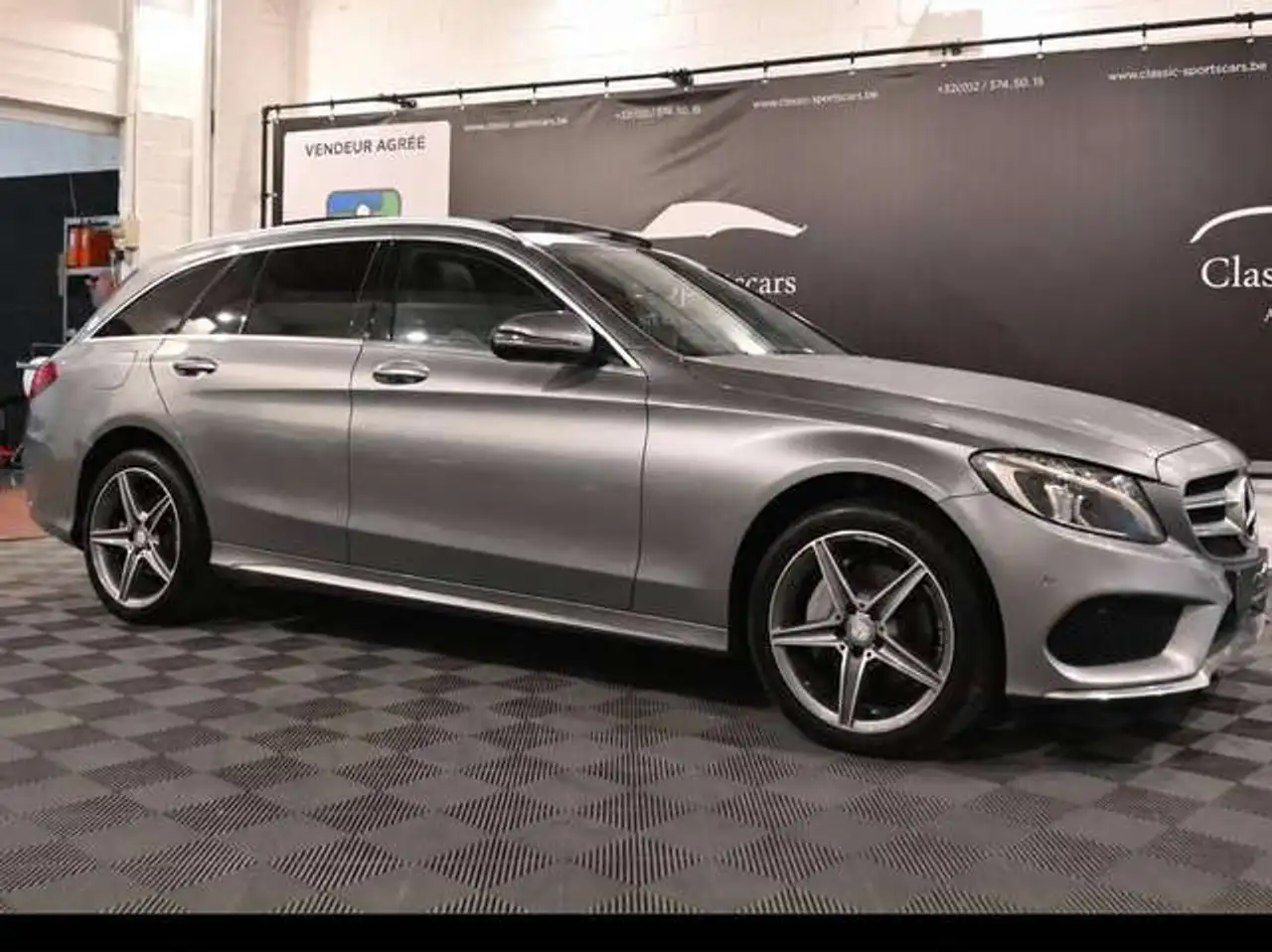 Mercedes-Benz C 200 C 200d PACK AMG LINE / AUTO / CUIR / CAMERA / GPS NAVIGATION / CARPLAY / TOIT PANORAMIQUE !! — photo 1 of 22