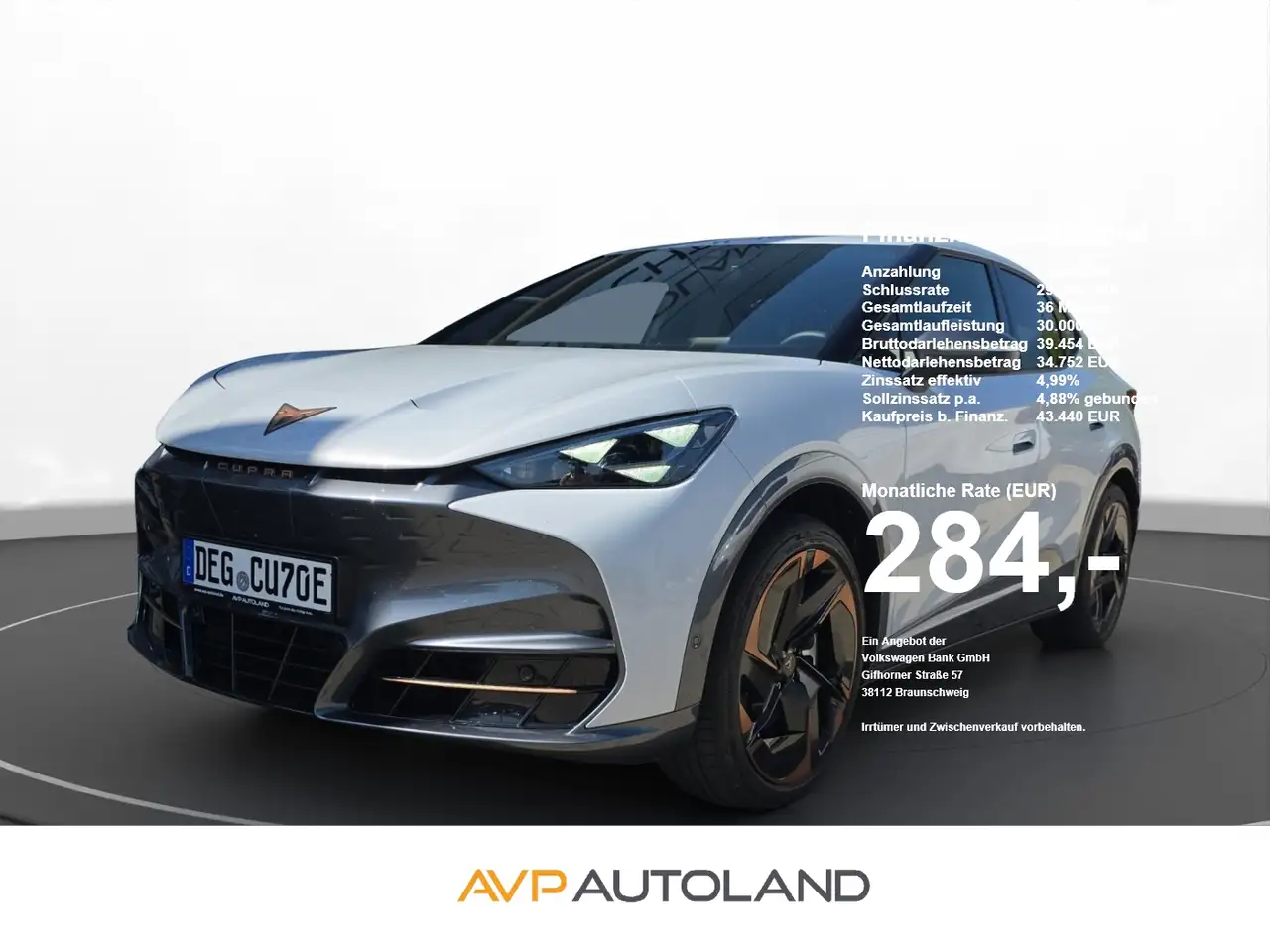 CUPRA Tavascan 210 kW 77 kWh Endurance | Adrenalin Pack — photo 1 of 15