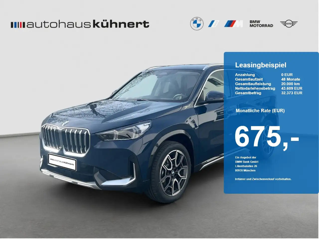 BMW X1 xDrive20d UPE 63.220 EUR X Line ACC AHK HUD — photo 1 of 20