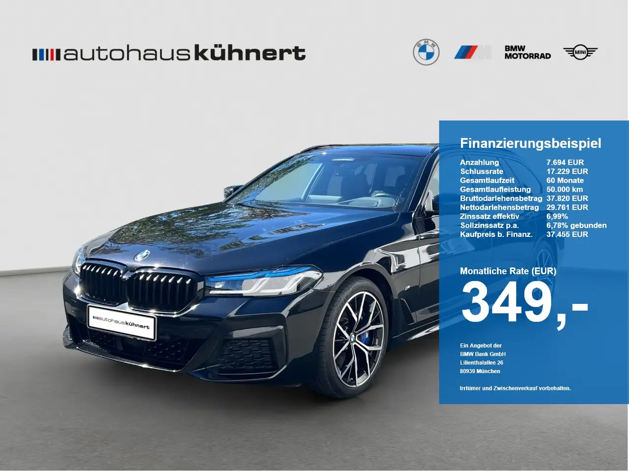 BMW 530 d xDrive Touring M-Sport ACC Laser PanoSD AHK — photo 1 of 20