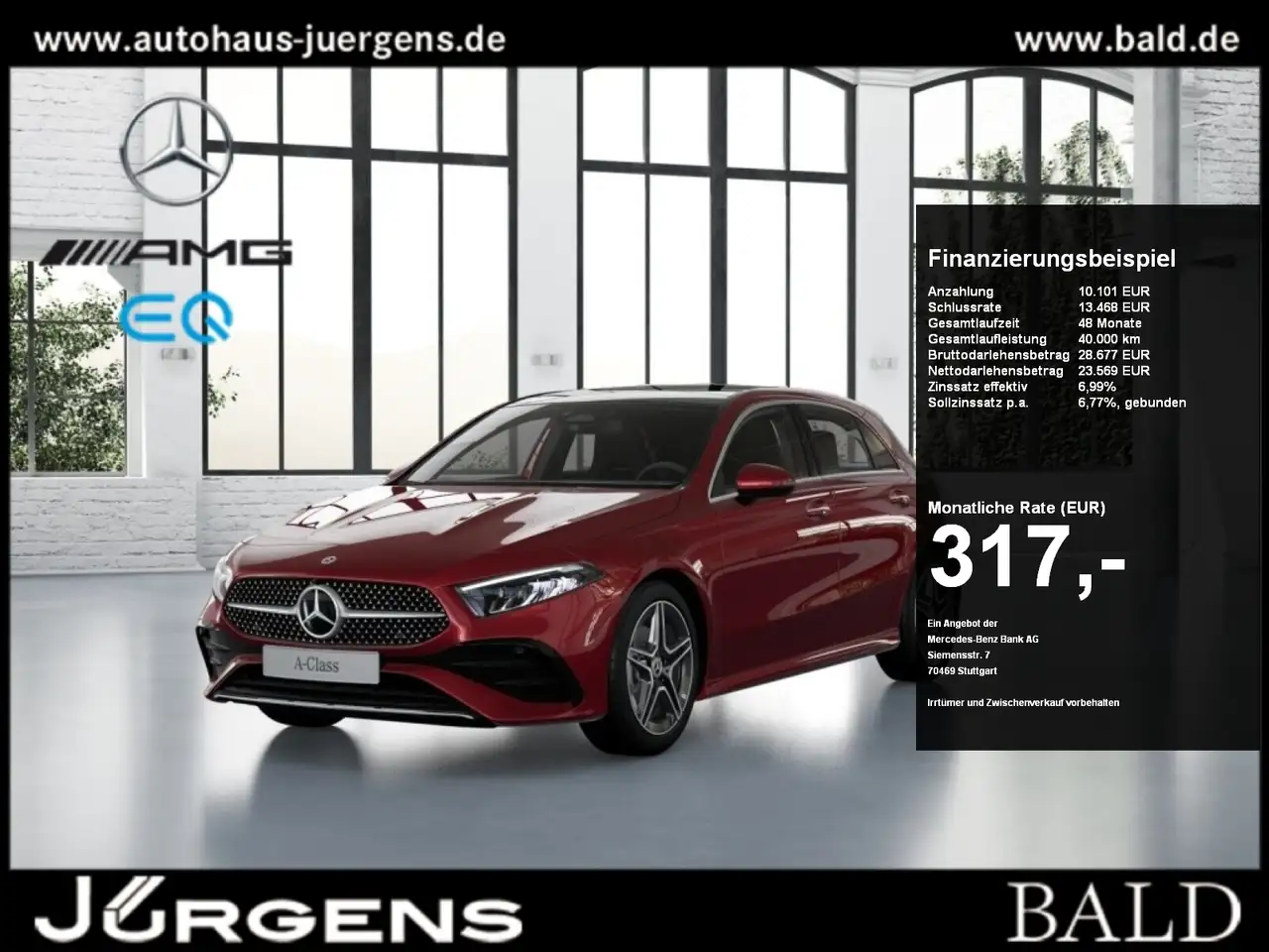 Mercedes-Benz A 200 AMG-Sport+Pano+Distr+Ambiente+ILS+Cam+LED — photo 1 of 10