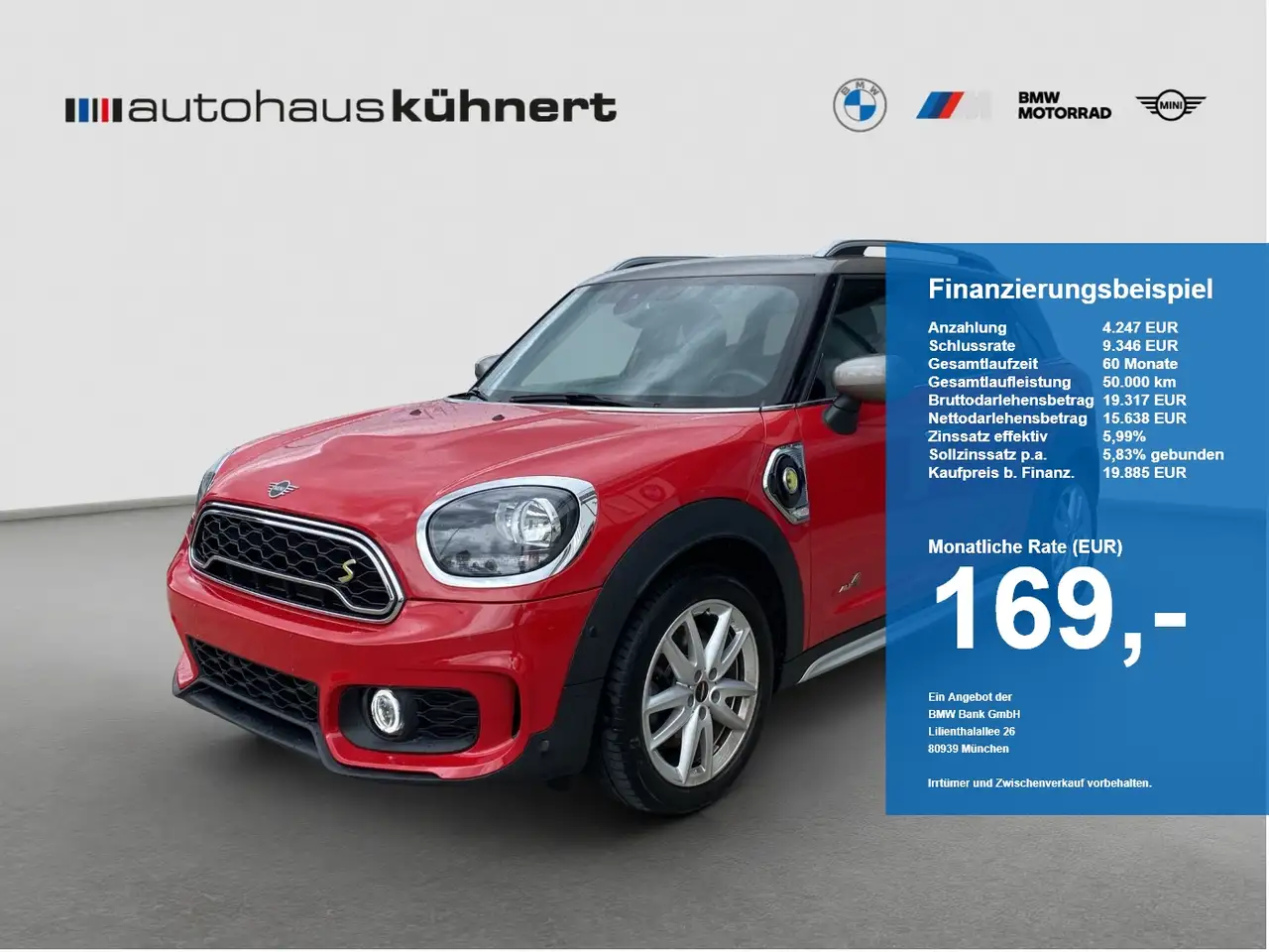 MINI Cooper SE Countryman Cooper Countryman SE All4 JCW-Kit/Hifi H&K/Sichtp. — photo 1 of 15