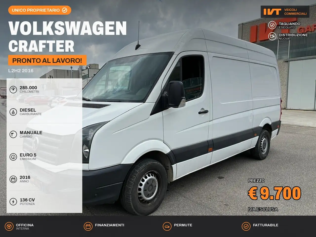 Volkswagen Crafter L2H2 2016 — photo 1 of 12