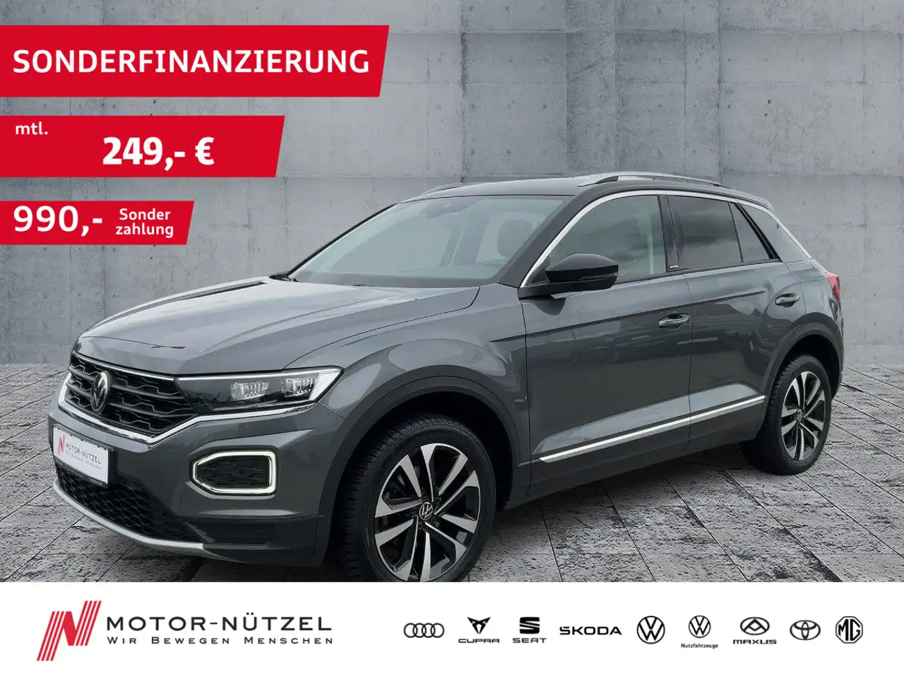 Volkswagen T-Roc 2.0 TDI UNITED LED+NAV+ACC+RFK+SHZ+APP — photo 1 of 21