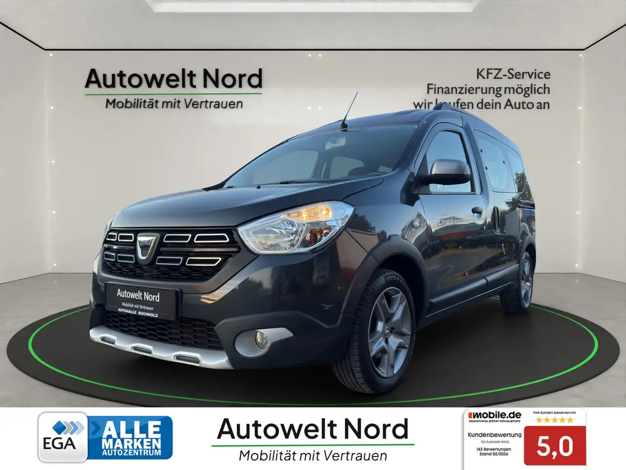 Dacia Dokker Stepway Plus~R-KAMERA~PDC~KLIMA~NAVI~CARPLAY~SHZ~T — photo 1 of 21